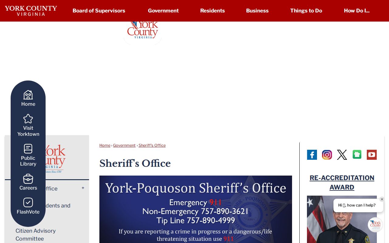 York County sheriff's office